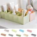 5 Grids Storage Box Best for Desk, Drawer, Socks, Undergarments, Cosmetics, Tie, Socks, Bra - Plastic Storage Box/Organizer/Divider/Drawer MUZTAS STORE. 