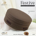 Premium Quality Festive Koofi Prayer Cap Namaz Topi Islamic Hat For Men. 