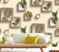 Golden Times Panels Design Wallpapers Non Self-adhesive (Roll size 0.53 x 9.5 meters). 