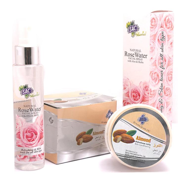 SAC Rose Water with Petroleum Jelly - Set of 2 - Complete Winter Care