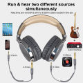 OneOdio Pro-10 Wired Over Ear Headphones Studio & DJ Stereo Headsets with 50mm Neo-dymium Drivers and 1/4 to 3.5mm Audio Jack for AMP Computer Recording Phone Piano Guitar Laptop. 