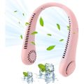 Rechargable Neck Fans Mini for School, Kitchen, and Travel - Portable Bladeless Design with USB Charging, Super Strong Cooling for Boys and Girls - Quiet Dual Cooling Neck Fan for Outdoor Sports, Home, Office, and Summer Activities. 