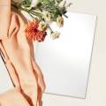 3x Mirror Trays Photo Props Decoration Mirror Plate for Centerpieces Candies Toiletries. 