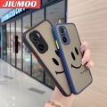 JIUMOO For Redmi K40 Redmi K40 Pro Xiaomi POCO F3 Case Fashion Simple Smile Face Frosted Transparent Back Cover Lens Camera Protect Phone Case Edge Full Cover Casing Hard Cases. 