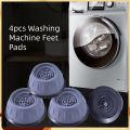 4pcs Anti Vibration Feet Pads Rubber Mat Slipstop Silent Dampers Stand Universal Washing Machine Refrigerator Furniture Foot Pad. 