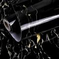 (60x200 CM) Black Marble High Gloss Vinyl Self Adhesive Wallpaper,Furniture Film Contact Paper. 