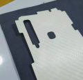 SAMSUNG A9 2019 Carbon Fiber Back Anti Fingerprint Sheet Skin Wrap Transparent. 