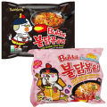Samyang 1 Pink 1 black 270gram | Instant Noodles Hot Chicken Flavor Ramen Noodles | Imported Noodles | Korean Noodles pack of 2. 