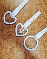 JDM Tsurikawa Heart Ring Car Tow Belt Train Bus Handle Hand Strap Drift Charm Strap Drift Auto Accessories Car Styling - White Straps. 