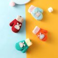 Winter Thicken Warm Baby Gloves Cartoon Soft Knitted Kids Mittens Infant Toddler Rope 1-5Years Boy Girl Baby Hand Gloves. 