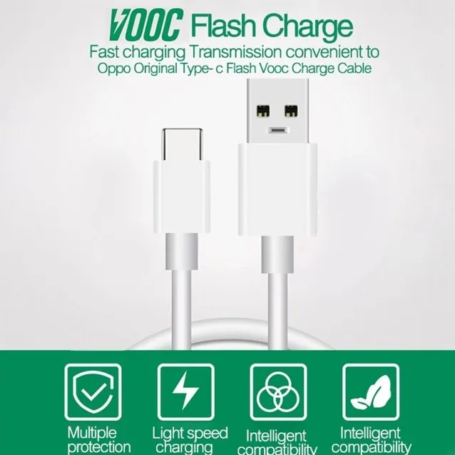 Oppo%2033%20Watt%20Supervooc%20original%20Fast%20Charger%20Cable%20For%20OPPO%20A96%20A76%20F19%20F19%20Pro%20Find%20N%20X%20K9X%20R11%20R17%20Reno%207%20se%206%20Pro%20With%201M%20Oppo%2033w%20USB%20to%20Type-C%20Cable%20-%20Image%204
