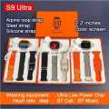 S9 Ultra 3in1  Smart Watch 2.02" HD Big Screen Men Women Smartwatch Bluetooth Call Bluetooth Music Sleep Monitoring Wireless Charging Watch. 