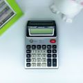 Wholesale cross-border KK8101 desktop dual screen dual display with money verification financial office transfer calculator. 