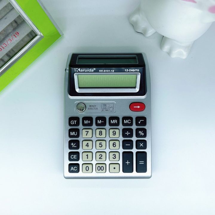 Wholesale cross-border KK8101 desktop dual screen dual display with money verification financial office transfer calculator