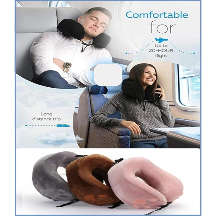 Imported Quality Memory Foam U shaped Neck Pillow Soft Travel Pillow Massage Neck Pillow Neck Pillow Support Pillow Luxury Compact Lightweight