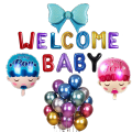 welcome baby balloons welcome baby decoration welcome home baby decoration balloons its a boy its a girl baby shower balloons. 
