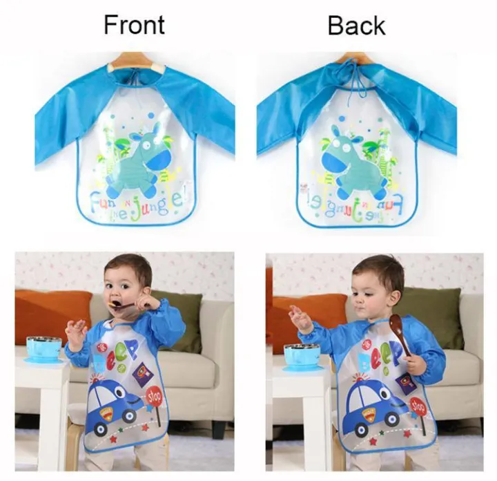 Baby%20Bibs%20Waterproof%20Baby%20Bibs%20Waterproof%20Appron%20Baby%20Aprons%20With%20Sleeve%20Bibs%20For%20Baby%20Boy%20Waterproof%20Bibs%20For%20Baby%20Girl%20Apron%20For%20Kids%20-%20MultiColor%20-%201Pc%20-%20Image%203