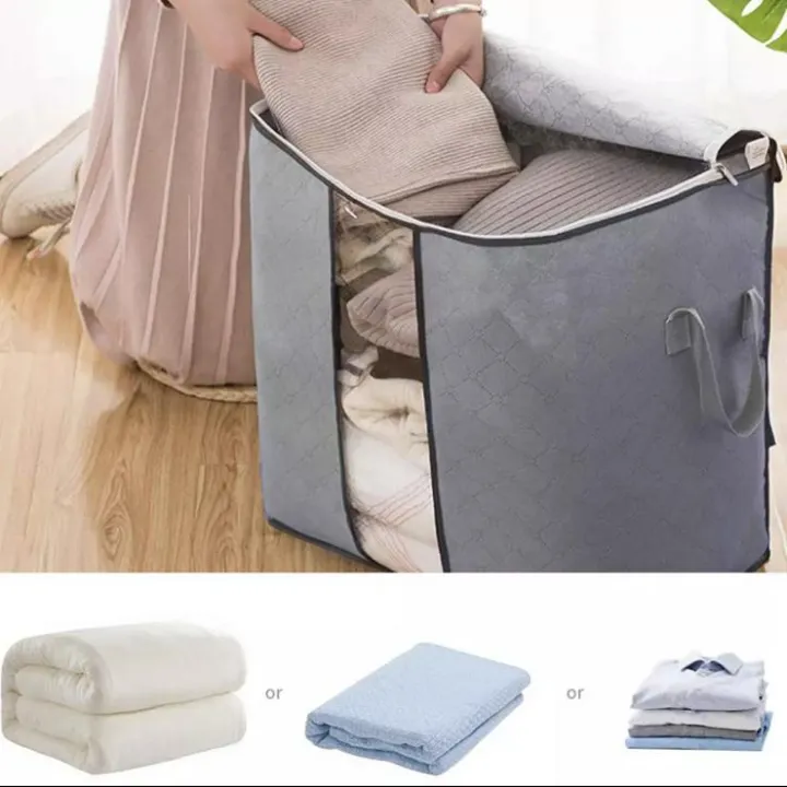 PACK%20OF%202%20-%20LARGE%20Storage%20Bags%20Organizers%20Portable%20Bamboo%20Clothes%20Blanket%20Large%20Folding%20Bag%20-%20Image%204
