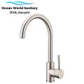 Kitchen Sink Mixer Taps faucet Marble top countertop undermounted  bar faucet sus 304 stainless steel Hot & Cold Monobloc 360º Swivel Spout Single Lever nalka free bracket nut bolt. 
