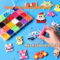 6/10/15/24 color magic Water sticky bead refill pack 2400pcs education toys Accessories Set 5MM aquabeads bead grid. 