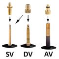 Inflator Pump Nozzle Kit Presta Schrader Valve Tube Bicycle Valve Adaptors for Road & MTB & Fixie Bike Tire Pump. 