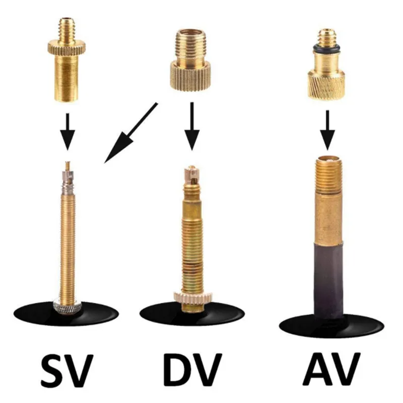 Inflator Pump Nozzle Kit Presta Schrader Valve Tube Bicycle Valve Adaptors for Road MTB Fixie Bike Tire Pump Daraz.pk