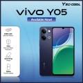 vivo Y05 - (4+4)GB Extended RAM - 64GB / 128GB ROM - 13MP Rear Camera - 6500mAh Battery -  Side FingerPrint - Official PTA Approved. 