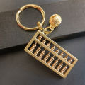 Mini brass small ruler 6cm small copper ruler thickened pure copper ruler student stationery personality creative small ruler brass small abacus beads movable creative car keychain pendant for men and women. 