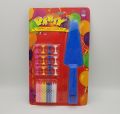 CAKE DECORATION CANDLE WITH PLASTIC KNIFE ( PACK OF 24 CANDLES WITH STAND ). 