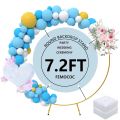 Balloons Frame Circle, Easy to Assemble Round Stand, Round Decor Frame, Metal Balloon Stand, Flower Backdrop Frame Round, Round Backdrop Stand for Decoration, Round Balloons Stand, Round Arch Stand For Balloons Decoration. 