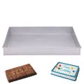 High-Quality Rectangle Cake & Brownies Baking Tray Steel 12 X 16 Inch. 