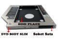 Laptop 2nd HDD/SSD SATA-III Caddy for Universal CD/DVD-ROM (Slim Version). 