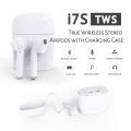I7S Mini  TWS Airpods_ with Super Sound & High Quality Touch Sensors True Stereo Headphones with Built in Mic 10m Transmission Bluetooth Wireless Earbuds , Charging Case Sport Headset for all Bluetooth Smart devices.. 