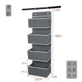 Over the Door Hanging Organizer with 4 Pocket, Home Storage Organizer with Hook for Pantry Baby Nursery Bathroom Closet Dorm. 