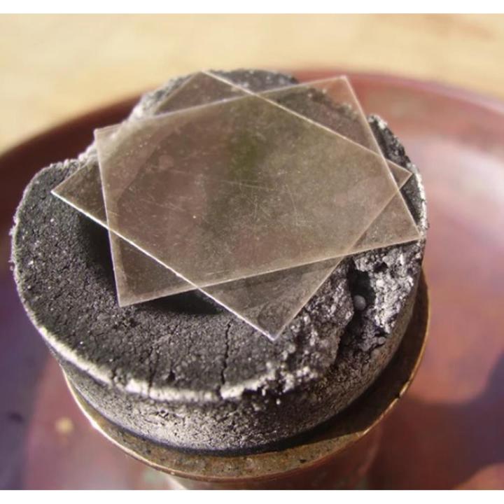 Mica Plates for Incense Burners, Bakhoor Burners ,subitism burner for the heating of Agarwood, Oud and Sandalwood etc. (quantity=15) 1" x 1" - 25 mm x 25 mm Sheets