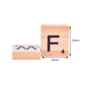 100Pcs Wooden Alphabet Scrabble Tiles Black Letters & Numbers Digital Puzzle. 