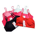 Pack Of 04 Teenage Bra Biddies For Girls Soft Fabric Multi Colour Camisole for Girls Undergarments Bra for Girls. 