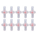 10Pcs Anti Backflow Check Valve One Way PP Plastic Non Return Diaphragm Barb for Air Intake Feed Hose Pipe Fitting. 