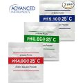 pH Buffer Solution Powder (3 Pack) - For Measure pH Pen Type Tester - Accurate, Quick Calibration Re-Calibration 4.00pH, 6.86pH and 9.18pH. 