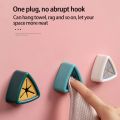 New Arrival 3 Pcs - Towel Holder Wall Rack Cloth Bath Towel Rag Hook Free Punch Storage Hanger Towel Plug Rack Dish Bathroom Kitchen Tools. 