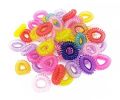 Pack of 10 hair ponies small size(Spiral). 