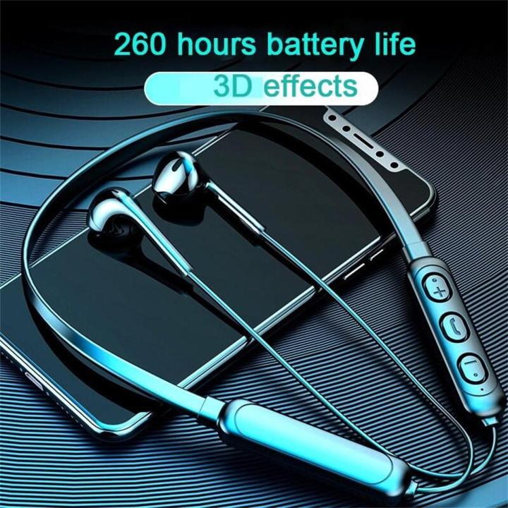 1 Hanging Neck Sports Wireless Bluetooth Headset Earphone Binaural Running Mini Neck Hanging Music Earplugs