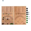 Childrenworld Baseball Dice Game Board Wooden Baseball Dice Board Game Fun Family Night Marble Game with Strategy Chance for All Ages Popular Family Game in Asia Chance Baseball Game. 