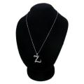Silver Stainless Steel-Z- Necklace For Women. 