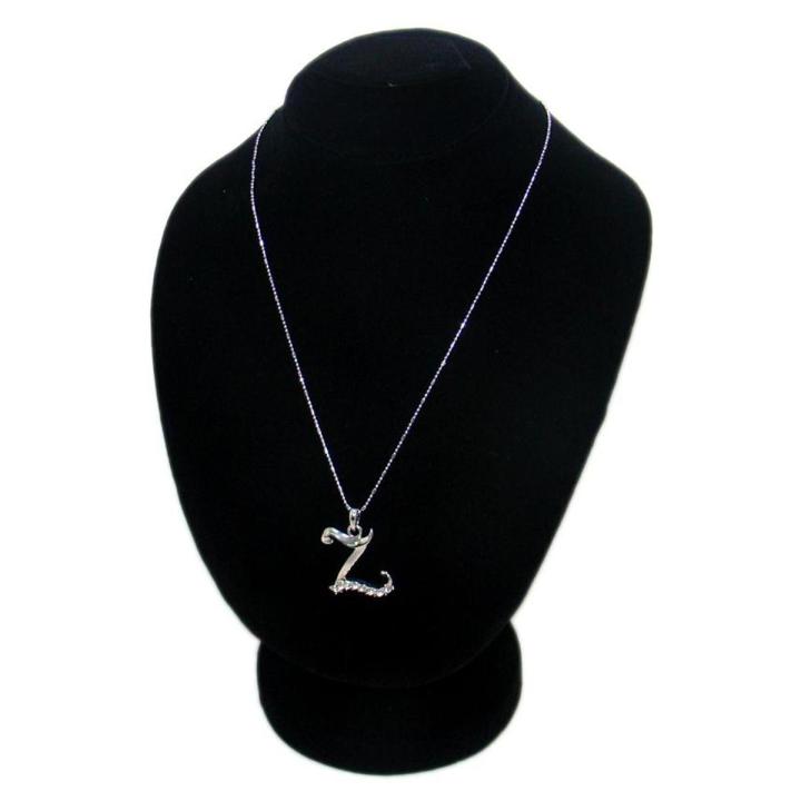 Silver Stainless Steel-Z- Necklace For Women