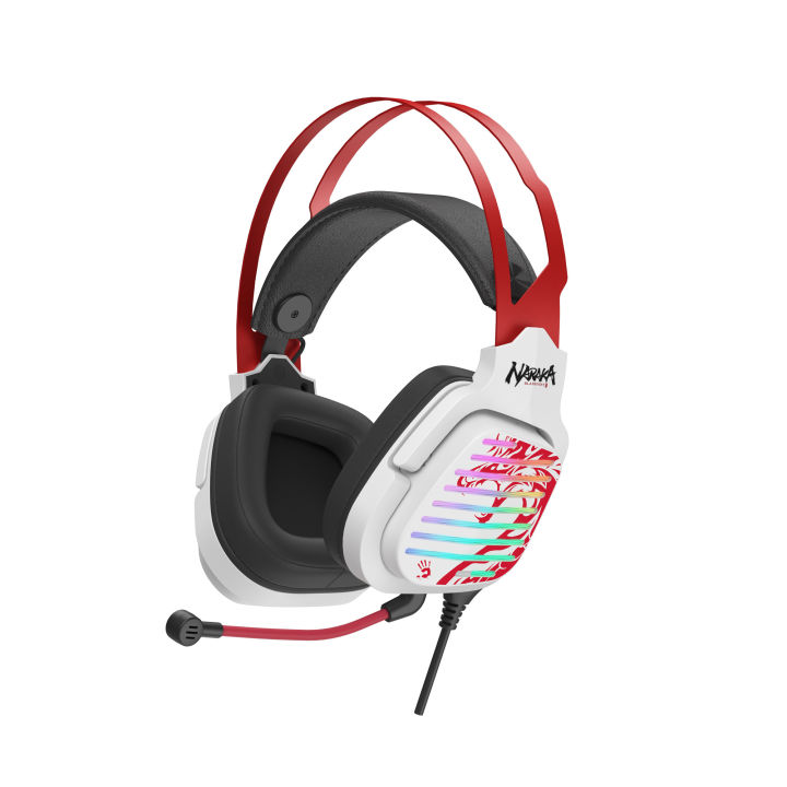 Bloody G560 Naraka Gaming Headset - 7.1 Virtual Sound - Naraka Bladepoint Branded - RGB Flow Backlight - Noise Cancelling Mic. - For PC, Laptop, PS4, PS5