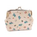Women Cute Dinosaur Faux Leather Kiss Lock Mini Wallet Clutch Cash Coin Purse. 