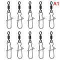 Stainless Steel Fishing Connector Pin Bearing Rolling Swivel Snap Pins Fishing Lonni. 