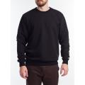 Black Plain Cotton Fleece Full Sleeves Sweat Shirts & Hoodies For Men. 