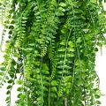 BRADOO-2 Pcs Artificial Hang Ferns Plants Vine Ivy Boston Fern Hang Plant Outdoor UV Resistant Plastic Plants. 